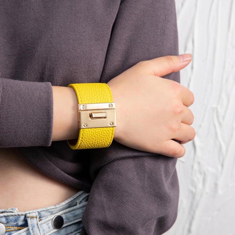 Rantanto Braid Leather Wrap Bracelet Trendy Stackable Crystal Cuff Boho Gold Heart Bracelet Jewelry Gift For Women - Image 3